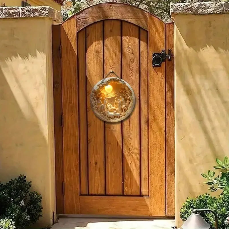 Southern Bloom Handmade Acrylic Nativity Scene – 2D Religious Sculptures for Farmhouse Christmas Table Décor